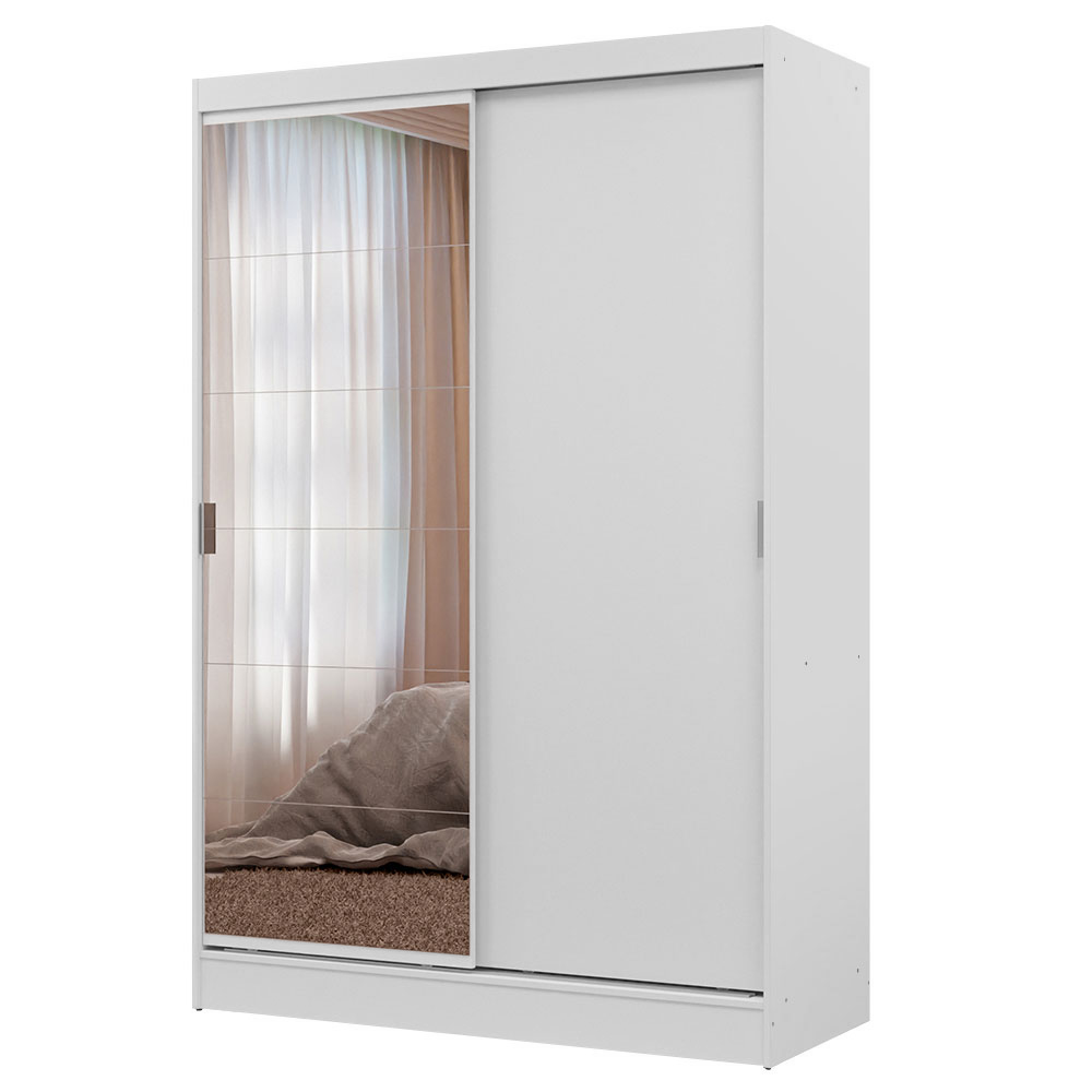 Closet Max 2 Puertas Corredizas 1 Espejo Blanco 183 cm x 119 cm x 54 cm