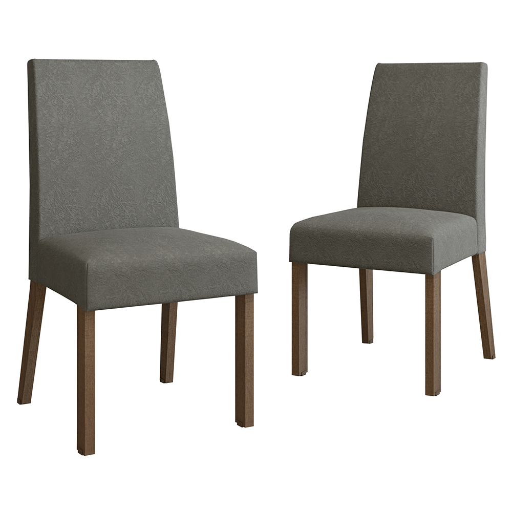 Kit 2 Sillas de Comedor Madesa 4255 Silver