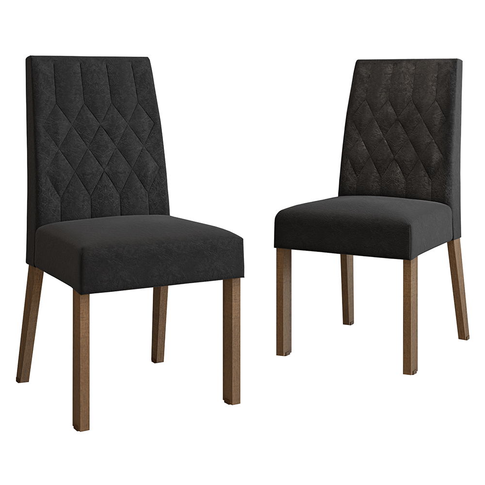 Kit 2 Sillas de Comedor Madesa 4256 Oxford