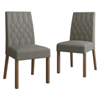 Kit 2 Sillas de Comedor Madesa 4256 Silver
