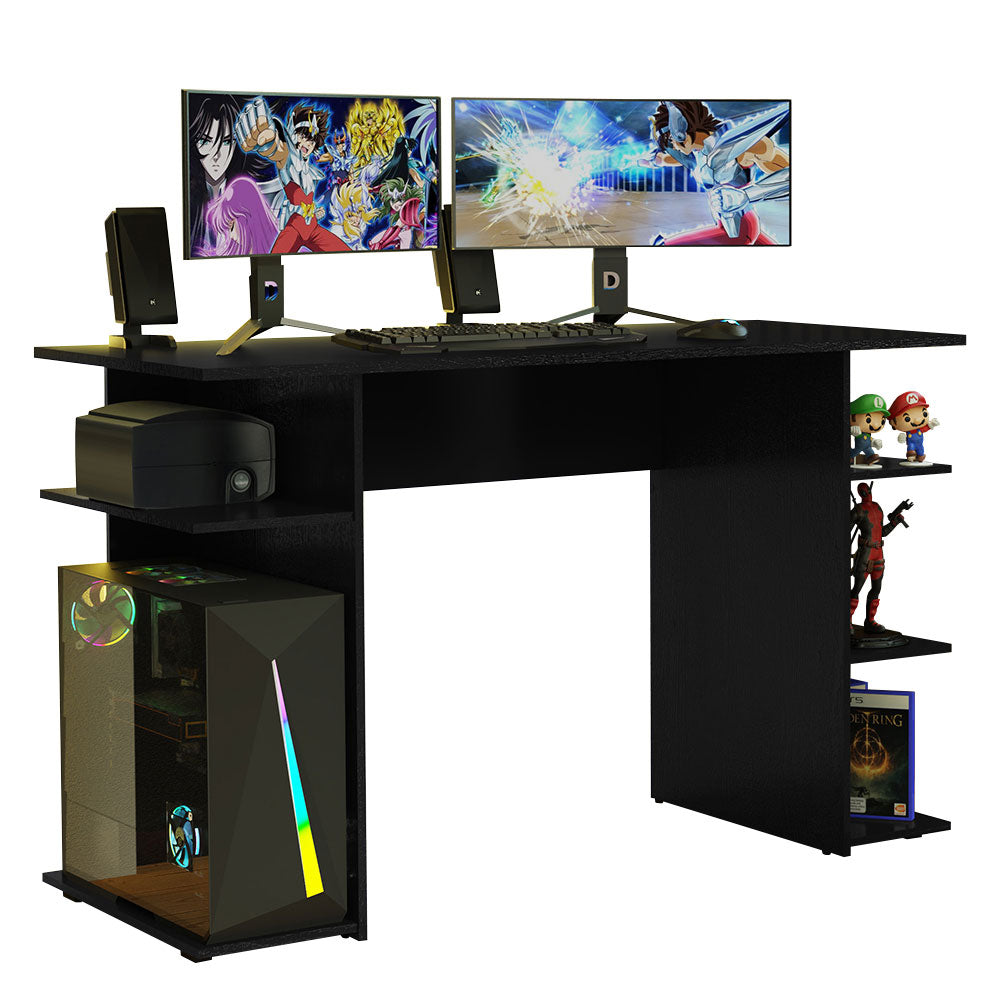 Escritorio Gamer Moderno para PC y Consola 9424 Negro