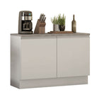 Mueble de Cocina Bajo Glamy 1.20 m 2 Puertas con Encimera Blanco