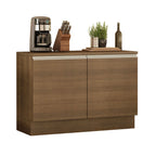 Mueble de Cocina Bajo Glamy 1.20 m 2 Puertas con Encimera Marrón