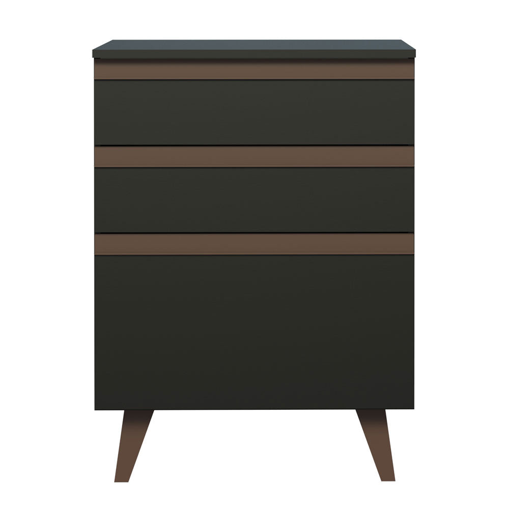 Mueble de Cocina Bajo Reims 60 cm 3 Cajones Negro