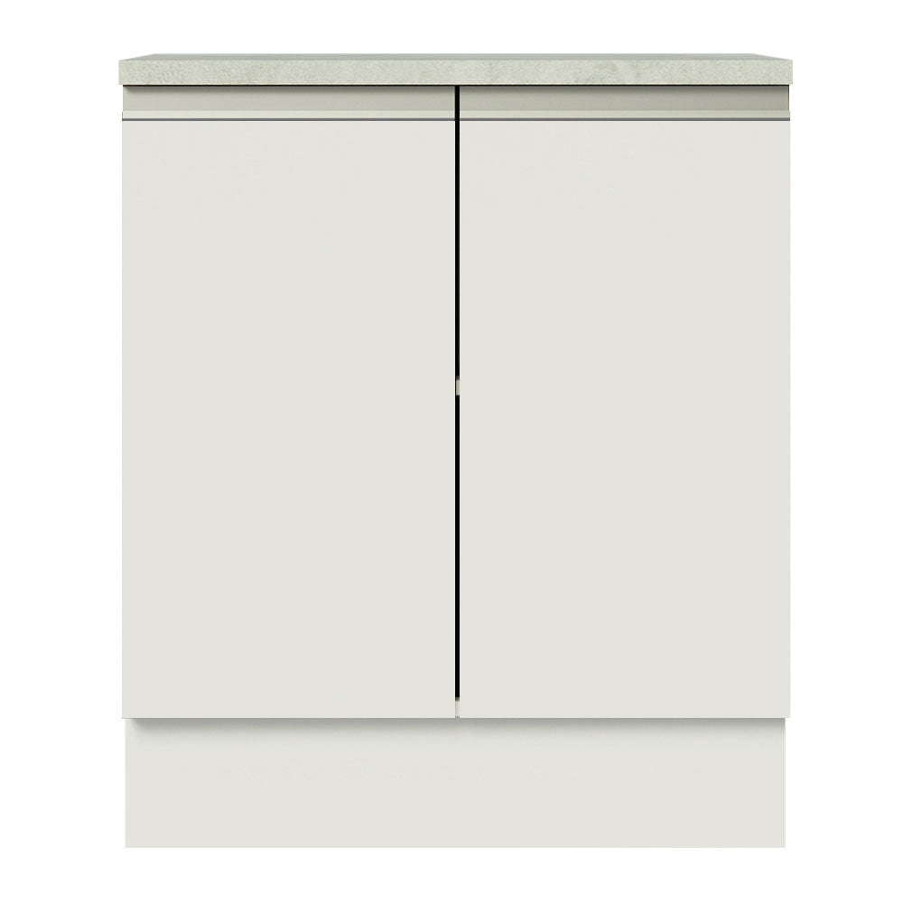 Mueble de Cocina Bajo Glamy 70 cm 2 Puertas Blanco
