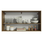 Mueble de Cocina Superior Emilly 1.05 m 2 Puertas 1 Nicho Marrón/Gris
