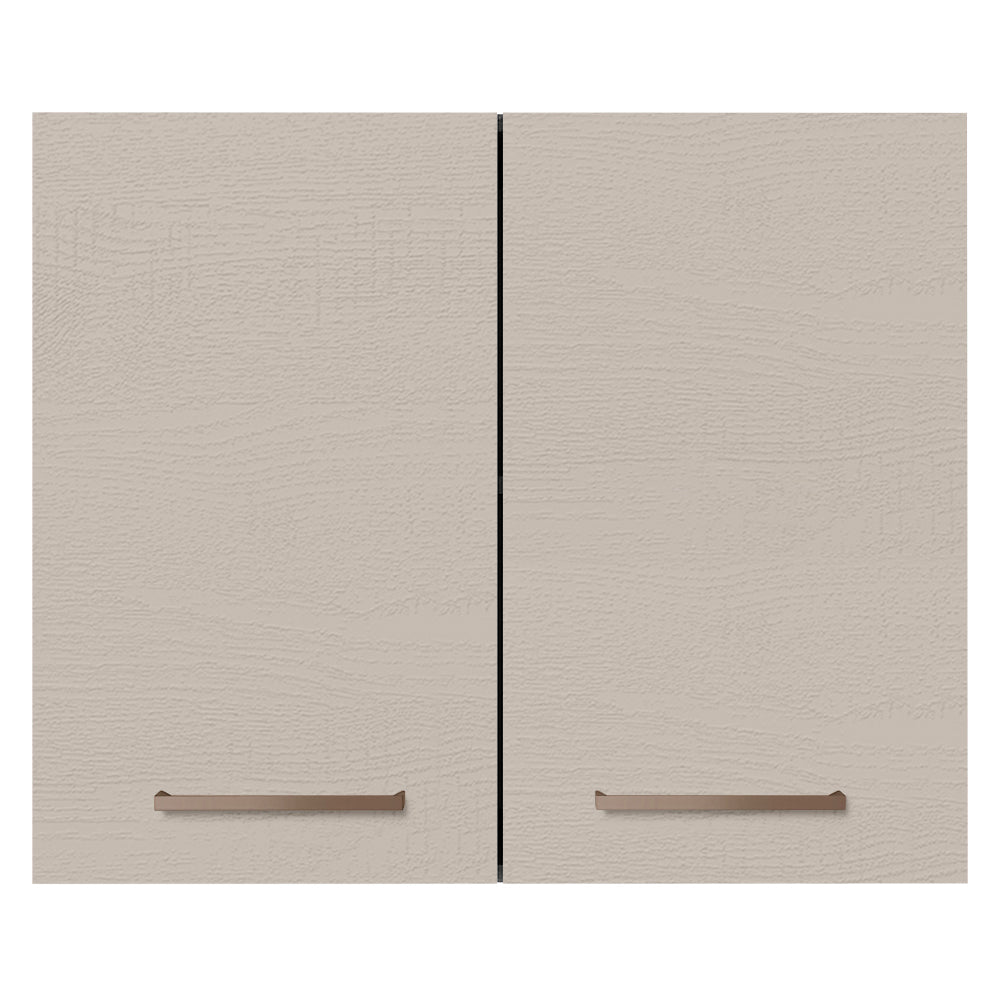 Mueble de Cocina Superior Agata 80 cm 2 Puertas Marrón/Crema
