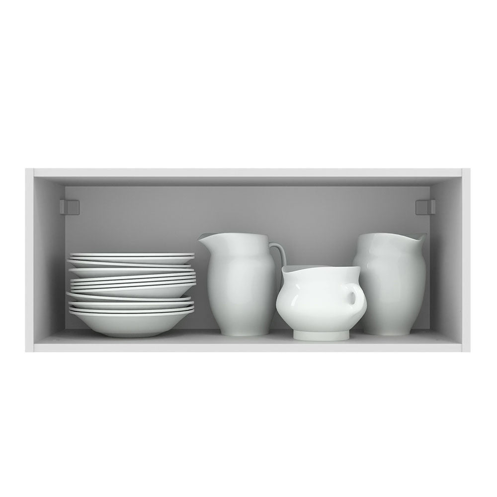 Mueble de Cocina Superior Agata 80 cm 1 Puerta Abatible Blanco/Crema