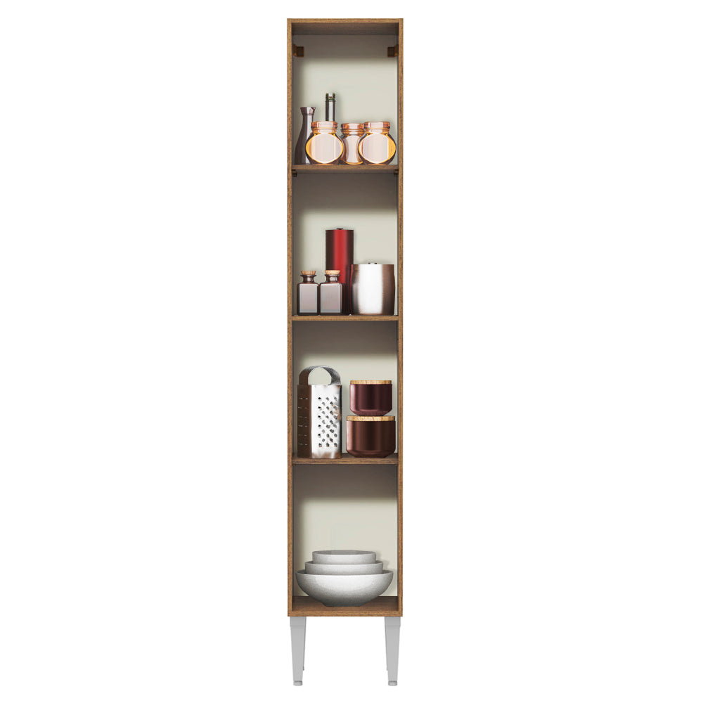 Mueble de Cocina Armario Vertical Emilly 2 Puertas Marrón