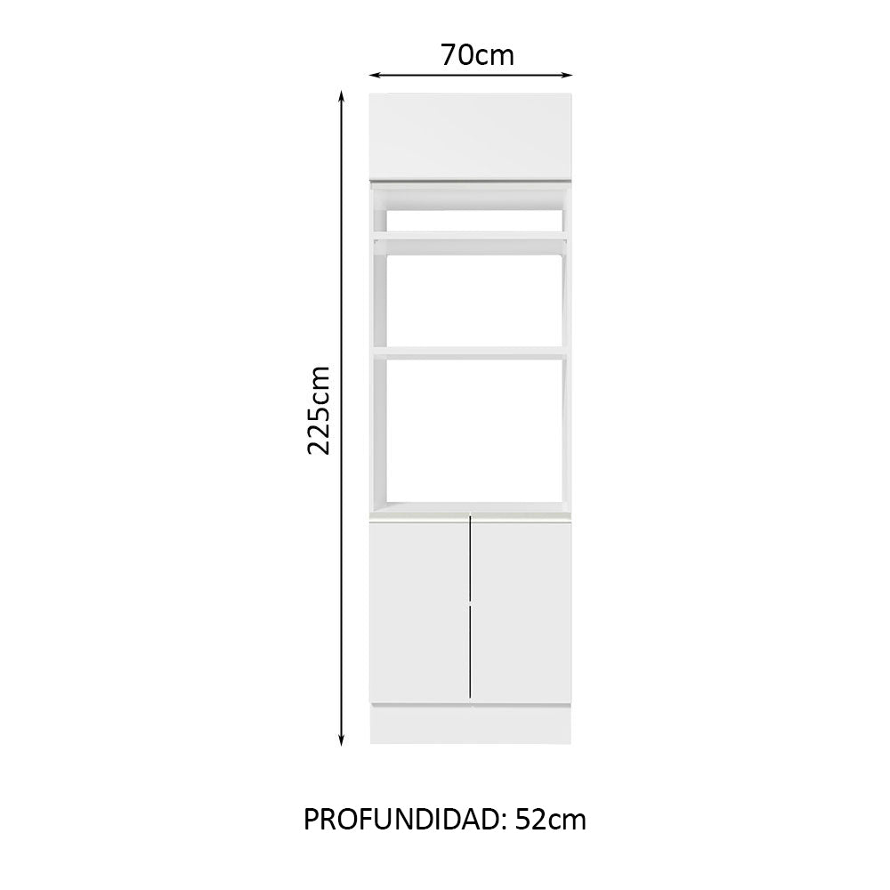 Mueble de Cocina para Hornos Glamy 70 cm Blanco