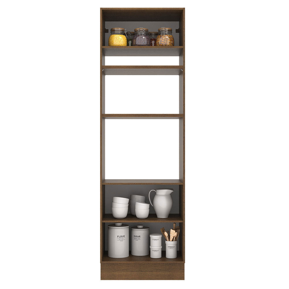 Mueble de Cocina para Hornos Agata 70 cm Marrón/Blanco