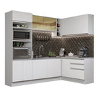 Cocina Integral de Esquina Glamy 4.00 m Blanco 02