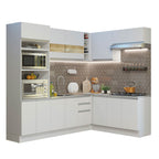 Cocina Integral de Esquina Glamy 4.20 m Blanco 01