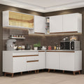 Cocina Integral de Esquina Reims 3.80 m con Encimera Blanco 01