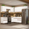 Cocina Integral de Esquina Reims 4.60 m con Encimera Blanco 03