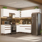 Cocina Integral de Esquina Reims 4.60 m con Encimera Blanco 03