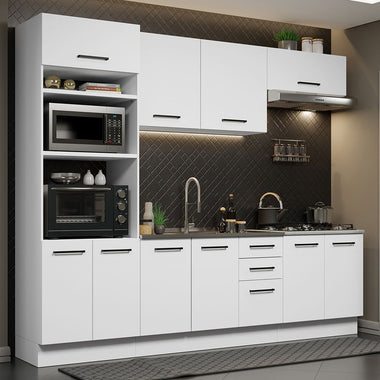 Cocina Integral Agata 2.70 Metros Blanco 01