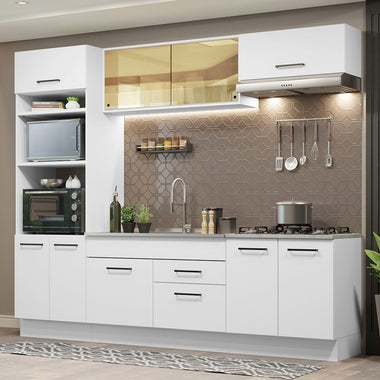 Cocina Integral Agata 2.70 Metros Blanco 03