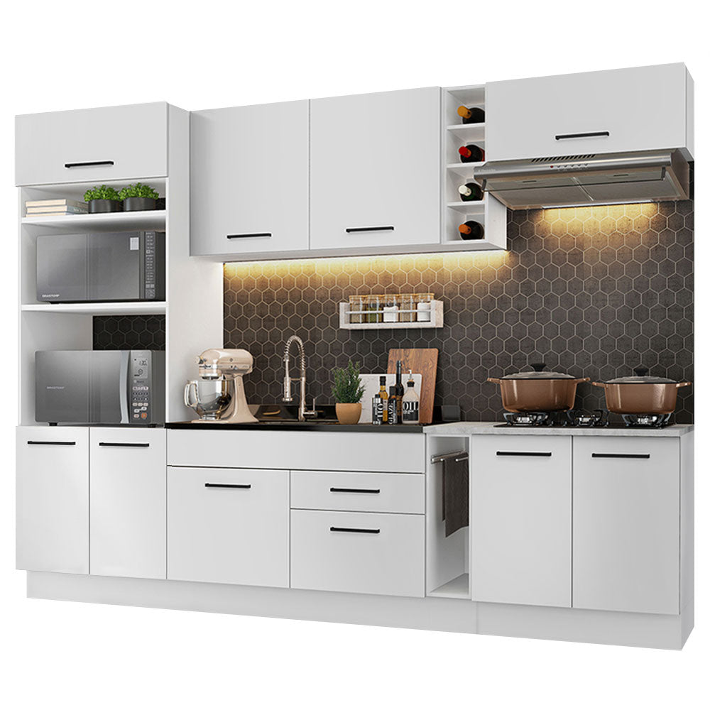 Cocina Integral Agata 2.90 Metros Blanco 01