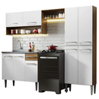 Cocina Integral Emilly 2.30 m con Mesón de Acero 10