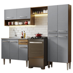 Cocina Integral Emilly 2.30 m con Mesón de Acero 10