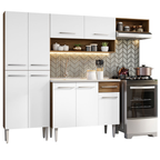 Cocina Integral Emilly 2.30 m con Mesón de Acero 12