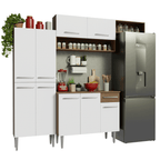 Cocina Integral Emilly 2.30 Metros Marrón/Blanco 18