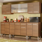 Cocina Integral Emilly Wind 2.30 Metros Marrón