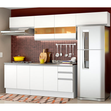 Cocina Integral Mariana 2.80 Metros Blanco