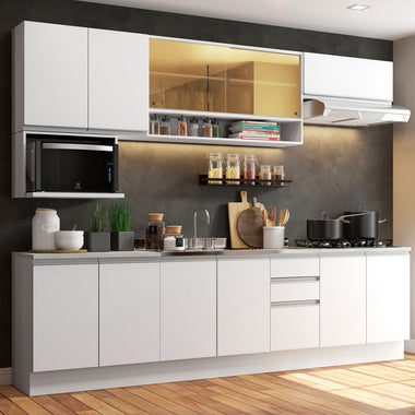 Cocina Integral Genova 2.80 Metros Blanco