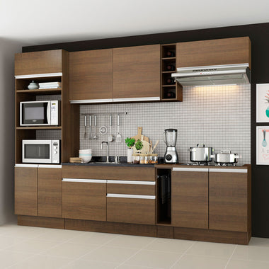 Cocina Integral Vicenza 2.90 Metros Marrón 02