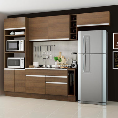 Cocina Integral Safira 2.90 Metros Marrón 04