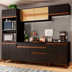 Cocina Integral Reims 2.60 m con Encimera Negro 02