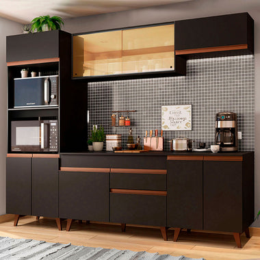 Cocina Integral Reims 2.60 m con Encimera Negro 02