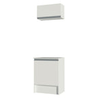 Kit Mueble de Cocina Superior y Mueble Bajo Topazio 60 cm