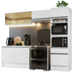 Cocina Integral Diamante 2.60 m con Encimera Blanco