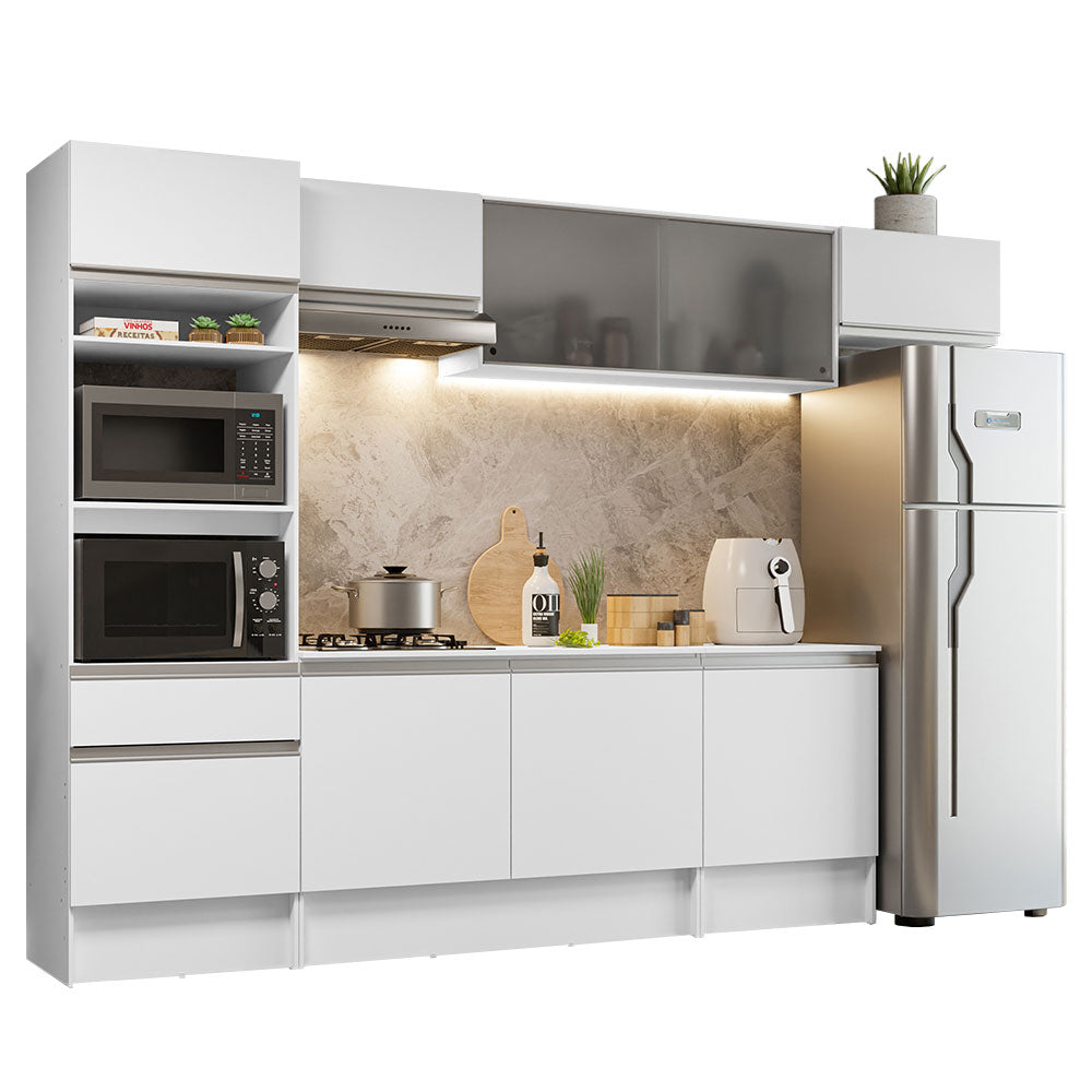 Cocina Integral Topazio 3.00 m con Encimera Blanco