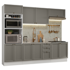 Cocina Integral Vik 2.70 Metros Blanco/Gris 01