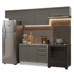 Cocina Integral Vik 2.80 m con Encimera BlancoGris 01