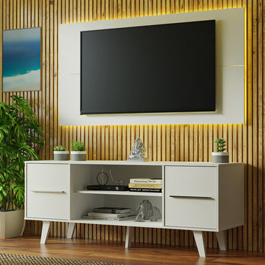 Centro Entretenimiento para TV Copenhagen Mesa y Panel Hasta 55 Pulgds