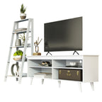 Centro de Entretenimiento para TV Udine + Mueble Estante Librero