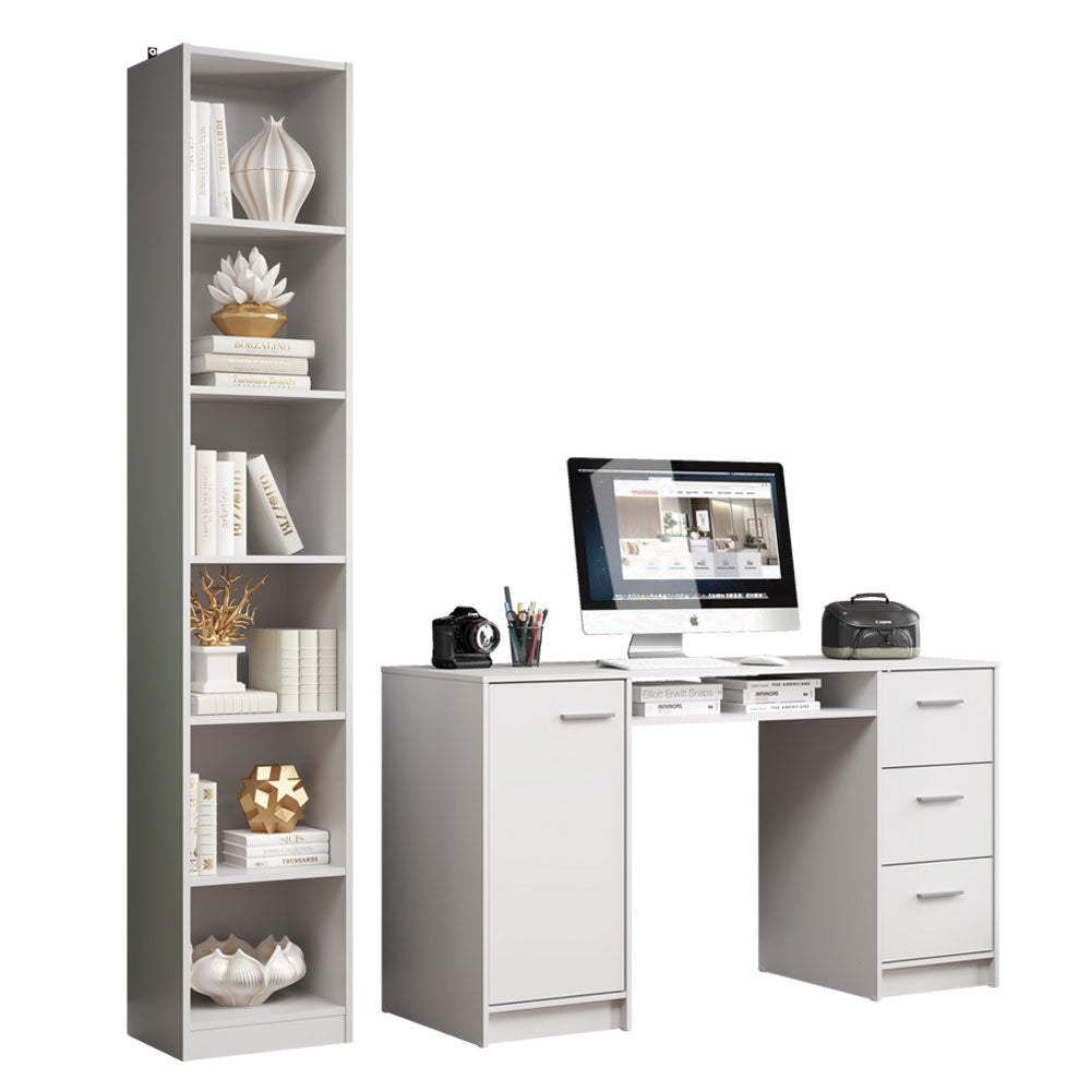 Escritorio de Oficina Alaska + Mueble Estante Librero