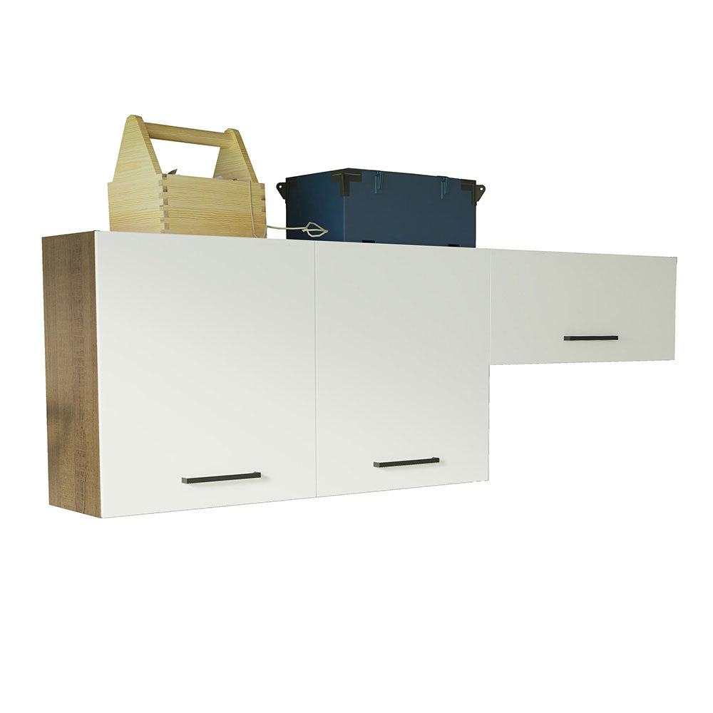 Kit 2 Gabinetes Superior de Almacenamiento para Garaje Multiuso 200 cm