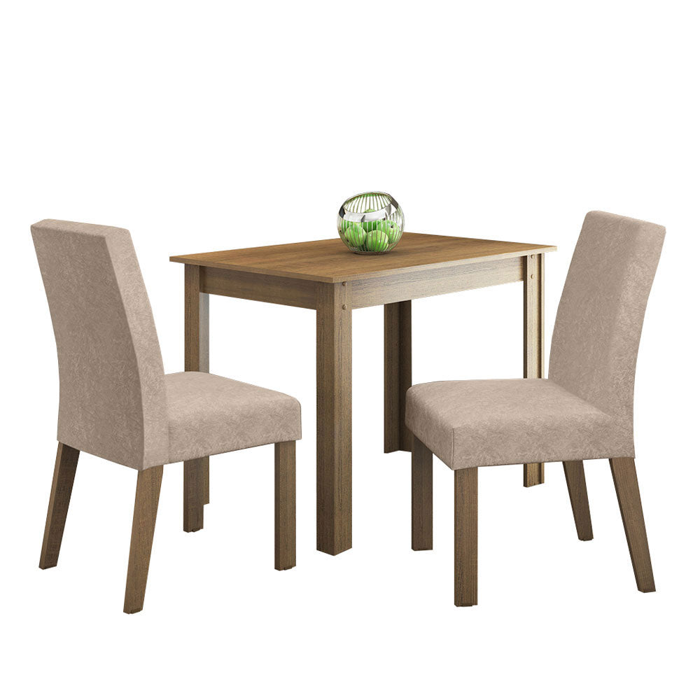 Juego de Comedor Vic con 2 Sillas