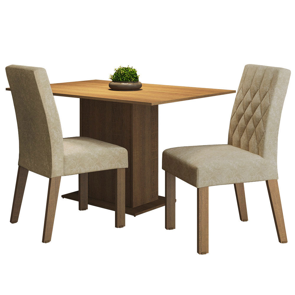Juego de Comedor Tainá con 2 Sillas