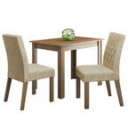 Juego de Comedor Lidia con 2 Sillas Marrón/Imperial
