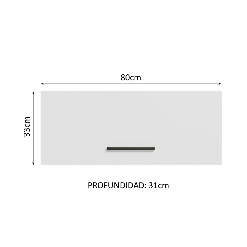 Gabinete Superior de Almacenamiento para Garaje Multiuso 80 cm