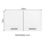 Gabinete Superior de Almacenamiento para Garaje Multiuso 120 cm