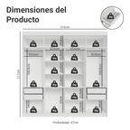 Closet Venus 8 Puertas 4 Cajones 2 Barrales Blanco