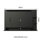 Centro de Entretenimiento Panel para TV Alfa Hasta 60 Pulgadas Negro